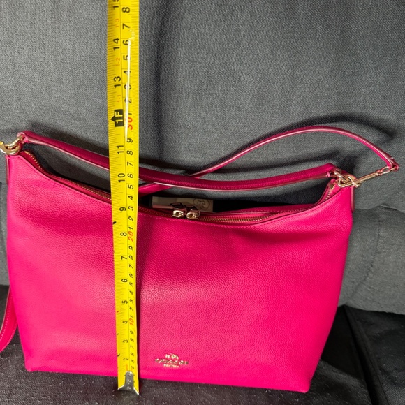 Coach Pebble Leather Shoulder and Crossbody Bag - Picture 11 of 11
